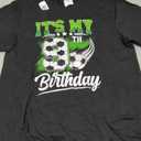 Birthday Boy Tees 9 Soccer Its My 9th Birthday Boys Soccer T-Shirt, L, Black