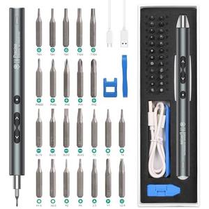 ORIA Electric Screwdriver, 28 in 1 Mini Precision Screwdriver Set, Rechargeable Repair Tools Kit, with Type-C Charging for Smartphones, Toys