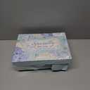 Birthday Gifts for Women Self Care Package Get Well Soon Gift Baskets, Thinking of You Sympathy Spa Gift Set w/ Crochet Flower Bouquet, Unique Easter Gifts Basket for Women Her Wife Girlfriend Mom (Blue - Bergamot Jasmine)