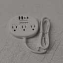 European Travel Plug Adapter with USB C, Multi Country Outlet Adapter with 3 AC Outlets and 4 USB Ports, Type C Plug Converter for US to Most of Europe Iceland Spain Italy France Germany etc