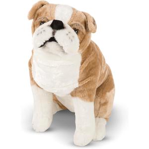 Melissa & Doug Giant English Bulldog - Lifelike Stuffed Animal (Nearly 2 feet Tall)