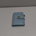 Blue Small Wallet Women RFID Blocking Bifold, Credit Card Holder, Zipper Coin Pocket, PU Leather, Compact, Travel, 4 ID Window, 14 Card Slots, Cash Purse, Ladies Woman Female Girls