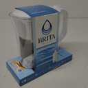 Brita Small 6 Cup Denali Water Filter Pitcher with 1 Brita Standard Filter, Made Without BPA, Bright White