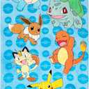 Franco Kids Super Soft Cotton Beach Towel, 58 in x 28 in, Pokemon