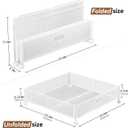 PHINOX Under Bed Storage Containers with Wheels - Shoe Storage Organizer Drawer, Tool-free Assembly Metal Underbed Storage Containers for Bedroom Clothes, Shoes, Blankets - 2Pack