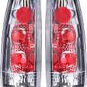 Boine Tail Light Compatible With 1988-1999 Chevy/GMC Silverado Sierra C/K 1500 2500 3500 Suburban Tahoe Blazer Yukon Escalade Driver and Passenger Side Rear Light Brake Lamps Housing (White)