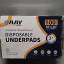 AAY Disposable Bed Pads 30"X36" (100pcs) Tear-Resistant Cloth Backing Underpads Super Absorbent Pee Pads Extra Large Premium Chucks for Adults Incontinence Pads Waterproof for Elderly, Kids or Puppy