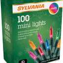 SYLVANIA Mini Multicolored 100 Ct Christmas Lights