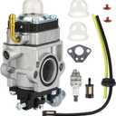300486 43cc Carburetor, Replacement Small Engine Carburetor Fits for Earthquake Tiller & Auger E43 MC43 MD43 WE43 Series, Compatible with Powermate & Southland PCV43 SCV43 Cultivator, SEA43 Auger