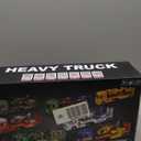 Dwi Dowellin 25.6" Semi Truck Toy with Racing Car and Helicopter for Kids Toddlers - Fire Toys,Birthday Gifts for Boy Toddler Child 2 3 4 5 6 Years Old