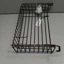 mDesign Over The Cupboard Hanging Storage Basket Metal Bakeware Organiser and Cutting Board Holder Excellent Kitchen Storage Solution Bronze