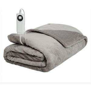 Electric Blanket Heated Blanket, 10 Heat Levels (34-140F), 12-Hour Auto Shut-Off, Soft Polyester Fleece, Fast Heating, Machine Washable, Electric Blanket (Gray, Full)
