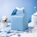 WRAPAHOLIC Kraft Baby Blue Wrapping Paper Roll - Mini Roll - 17 Inch x 33 Feet - Solid Color Baby Blue Wrapping Paper Perfect for Baby Shower, Boys Birthday, Wedding
