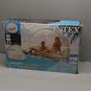 INTEX 58292EP Canopy Island Inflatable Pool Float: Comfortable Lounge Surface  Built-in Cup Holders  Detachable Sunshade  440lb Max Weight Capacity  78.5" x 59"