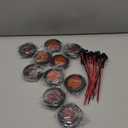 Partsam 10Pack(5 Amber + 5 Red) 2" 4LED Round Trailer Side Marker Light Grommet Flush Mount, [DOT Approved] Sealed 2 inch Clearance Lights with Reflex Lens for Truck RV Camper, IP67 Waterproof, 12V