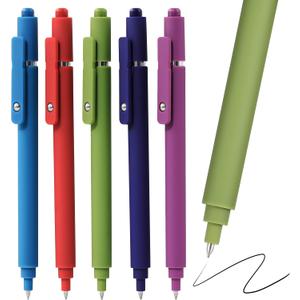 3 x RIANCY Gel Pens, 0.5mm Black Ink Quick Dry Ball Point Pens, Fine Point Smooth Writing Retractable Pens, Cute Aesthetic Gifts Set for Men Women Journaling, Office School Stationery Supplies Pack of 5