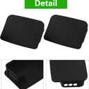 Left and Right Side Rear Bumper End Cap for Jeep TJ 1997-2006 Replacement 55078139AA 2Pcs Black