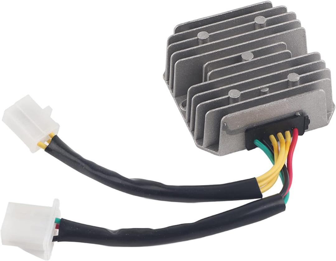 6-Wire Voltage Regulator Rectifier for GY6 125/150/250cc Scooter ATV Moped, 11 Pole Stator Heat Sink Fins