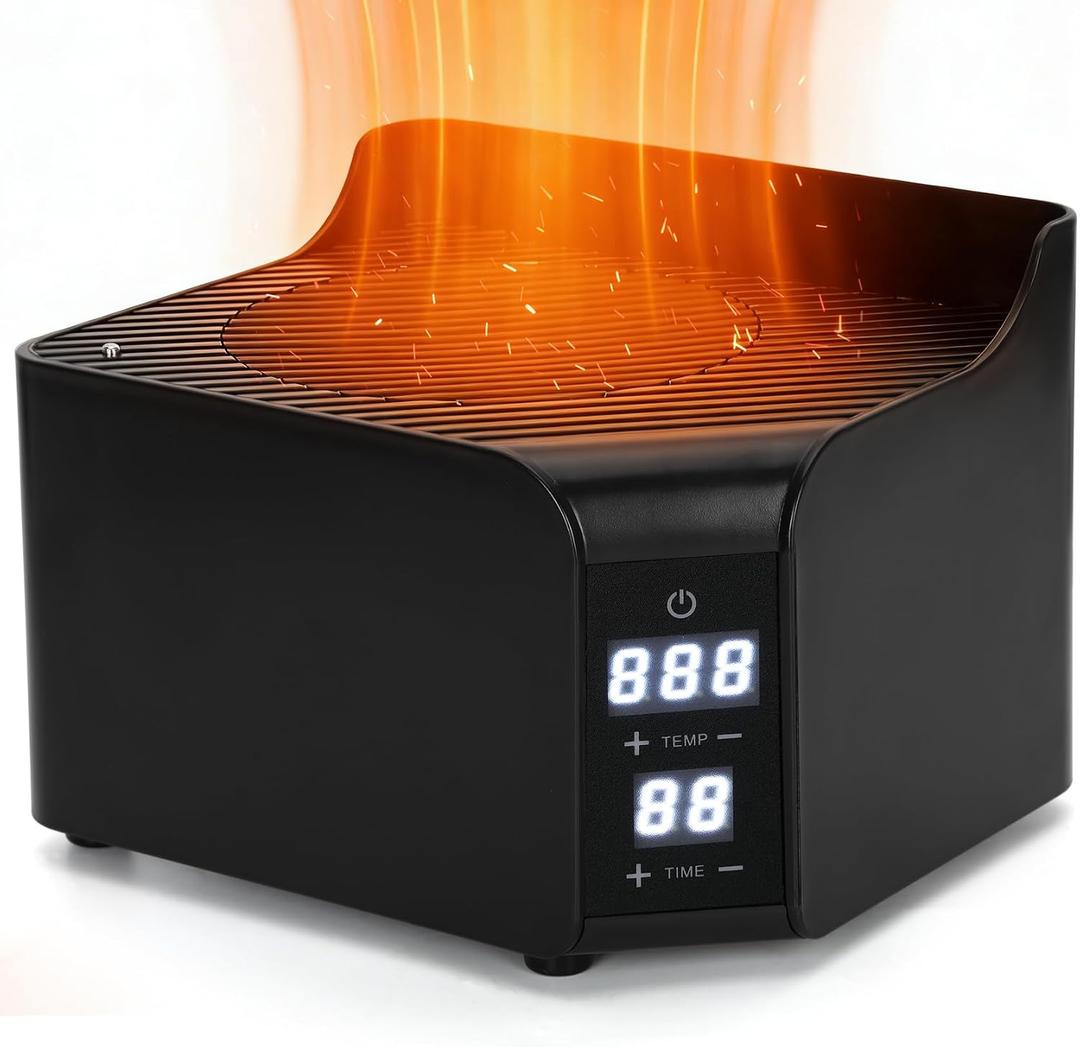 1500W Portable Dry Hot Air Heater for Sauna Tent, Electric Dry Steam-Free Sauna Heater with Adjustable Temp & Timer, Fast Heating Hot Air Generator for Home Personal Spa Therapy (120V) UL Standards