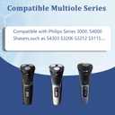S3000 Replacement Head Holder Compatible with Philips Norelco Aquatec Shavers,Razor Blades for S3000 Series S3206 S4303
