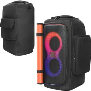Speaker Cover Case Compatible with JBL PartyBox 120, Protective Dustproof Carrying Cover with Open Bottom Design​ and Side Pockets for Outdoor Travel, Parties, Home Use
