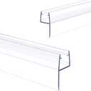 5/16" Glass Shower Door Side Bottom Seal Strip 2 Pack 39 Inch H Type