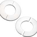 uxcell Wall Split Flange, Stainless Steel Round Escutcheon Plate for 70mm Diameter Pipe 2Pcs