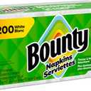 Bounty Paper Napkins, White, 200 Count (Pack of 3)