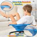 KidBloom Spinning Chair for Autistic Kids, Autism Sensory Products | Deepened Seat with Backrest, Silent 360° Rotation Design, Octagonal Non-Slip Metal Base, Supports up to 220 lbs