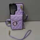 Asuwish Phone Case for Samsung Galaxy S26 Ultra 5G Wallet Cell Cover with Tempered Glass Screen Protector Wrist Strap Ring RFID Blocking Card Holder S26Ultra 26S S 26 26Ultra SM-S948U Women Men Purple