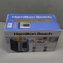 Hamilton Beach 2 Slice Extra Wide Slot Toaster with Bagel & Defrost Settings, Shade Selector with 7 Browning Levels, Toast Boost, Auto Shutoff, Black & Stainless Steel (22633)