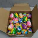 Sotiff 48 Pcs Easter Eggs Stress Balls Squeeze Easter Eggs Toy Bulk Slow Rising Stress Relief Fidget Toy for Easters Egg Hunt Basket Stuffers Fillers Party Favor Gifts(Lovely)