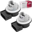 2Pcs Turn Signal Tail Light Socket Holder Compatible with F150 F250 F350 Super Duty Edge Escape,Rear Parking Brake Stop Connectors Plug Replace OE #2U5Z-13411-DA, 2U5Z13411DA
