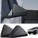 BASENOR 2026 2025 2024 Tesla Cybertruck Door Side Rearview Mirror Cover Caps [Carbon Fiber] Passenger Driver Side View Mirror Covers Protection [Proprietary Design] Cybertruck Accessories 2PCS