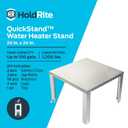 Holdrite QuickStand 24 Inch Water Heater Stand, Up to 100 Gallons, Unassembled, 40-S-24-U