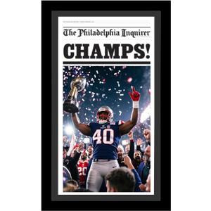 14x 24 inch Newspaper Frame with Mat, Holds 11 x 22 inch Media or 14x 24 without Matting, News Paper Frames For Wall, Black Mat(1, Black)