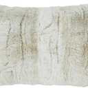 SARO LIFESTYLE Soft and Snuggly Faux Fur Poly Filled Throw Pillow