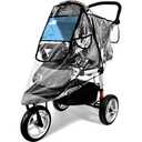 Stroller Rain Cover,Universal Stroller Accessory,Waterproof,Windproof Protection,Protect from Dust Snow,Baby Travel Weather Shield,Clear