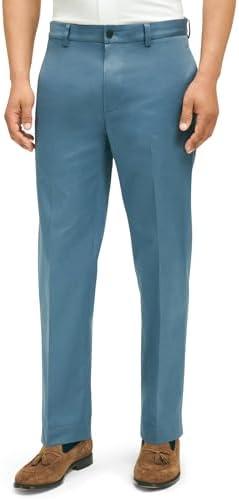 Brooks Brothers Men's Regular Fit Stretch Lightweight Advantage Chino Pants, Size 28 32, Blue
