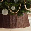 Hommtina Christmas Tree Collar- 26",Christmas Tree Base Christmas Tree Basket Collar for Home, Living Room,for Covering Tree Stand (Brown, 26 in)