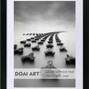 DOAI ART 22x28 Poster Frame Black without Mat or 18x24 with Mat - Polished Plexiglass for Wall Vertically or Horizontally Display - Wall Mounting Hardware Included