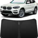 INSAUTO Custom Fit Windshield Sun Shade Accessories for BMW X3 2018-2026, Foldable Front Window Sunshade, UV & Heat Reflector, Keeps Interior Cool, Includes Storage Bag
