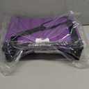SPORT BEATS Stadium Seats with Back Support Bleacher Chairs with Back and Cushion Thick Padded Bleacher Seats Includes Shoulder Strap (Dark Purple)