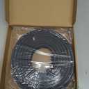 Treela 26 ft Ribbed Foam Rubber Seal with Tape, 0.625x0.375 Inches, Self Adhesive Epdm Foam Rubber Weather Strip, Suitable for Ships, Cars, Rvs, Ships, Garage Doors/Windows, Black