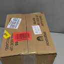 nicebottles Clear Glass Beverage/Sauce Bottles, 12 Oz, Black Caps - Case of 11