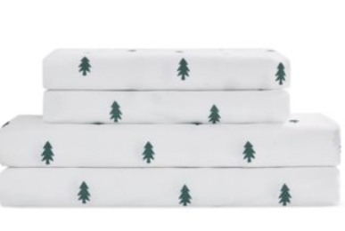 Twin Christmas Christmas Tree Sheet Set - Holiday Xmas Pattern Bedding Set - Deep Pockets - Snug Fit - 3 Piece - Wrinkle Free - Cooling Comfy Festive Winter Holiday Sheets for Women, Men, Kids & Teens