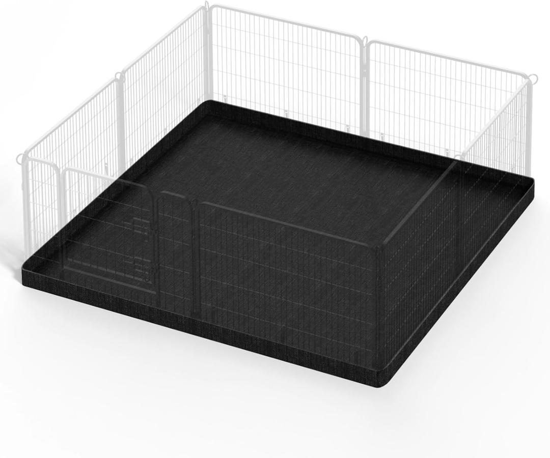 PJYuCien Dog Playpen Bottom Pad - Stabilize The Dog Play Pen, Easy to Clean and Waterproof, Fits Most 8 Panels 24 Inch Width Metal Dog Fence Square 48x48 Dog Playpen(Only Bottom Pad, No Playpen)