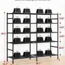 Sakugi Storage Shelves - 5-Tier Heavy Duty Garage Shelving Units with Leveling Feet & Wall Anchor, Large-Capacity Metal Shelf for Garage, Pantry, Kitchen, 59.1" x 15.7" x 69.2", Black