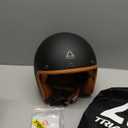 TRIANGLE 3/4 Motorcycle Helmet,Retro Vespa Open Face Adults Helmets with Visor,Half Face Moped Helmet for Men & Women,DOT Approved Helmets for Cruiser Scooter(L)