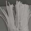 RoundFunny 200 Pcs 24 Inch Extra Long Pipe Cleaners White Chenille Stems Pipe Cleaners Craft Fluffy Chenille Stems Craft Supplies for DIY Arts Projects Creative Decoration, White 